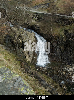 Waterfall at Church Beck, Coniston, Lake District Stock Photo