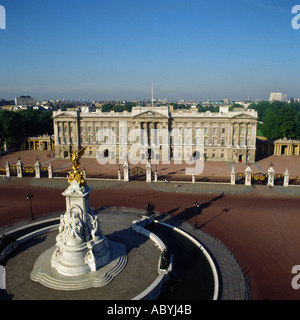 Buckingham Palace in early morning London aerial view Stock Photo
