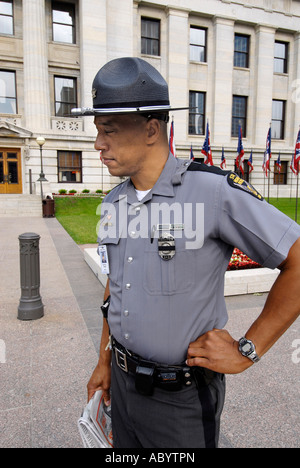 State Police Trooper officer for the State of Ohio OH Stock Photo