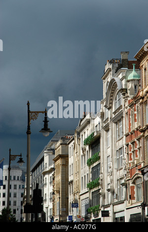 View looking along Old Bond Street showing the magnificent lavish architecture, London, England, UK. Stock Photo