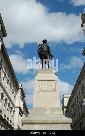 Statue of Clive of India in King Charles Street Westminster London Stock Photo