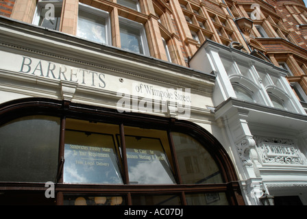Barretts of Wimpole Street Cafe Marylebone London Stock Photo