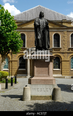 Exterior of Wesley's Chapel Museum of Methodism City Road London Stock Photo