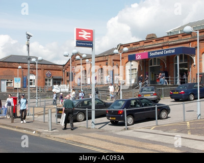 Southend on Sea Essex seaside resort on the north side of River Thames estuary Central railway station served by C2C trains Stock Photo