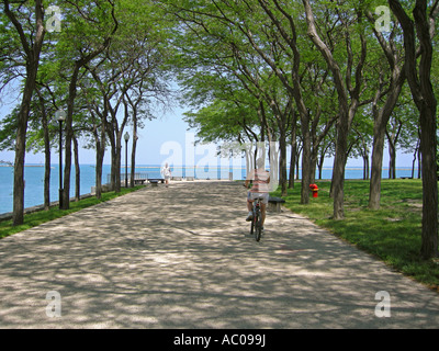 Chicago Waterfront Park Stock Photo