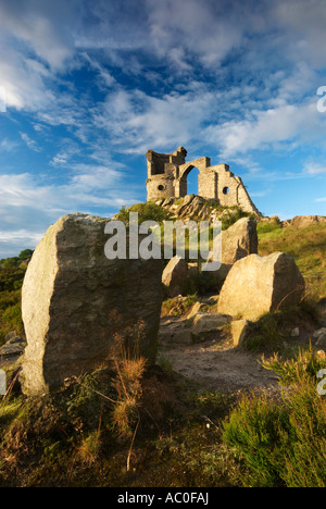 The Mow Cop Folly On The Cheshire Staffordshire Border UK Stock Photo