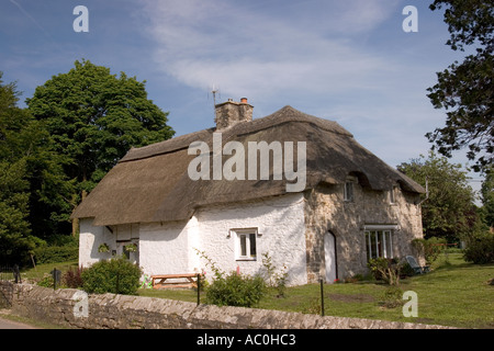 Wales Glamorgan Merthyr Mawr thatched cottage Stock Photo