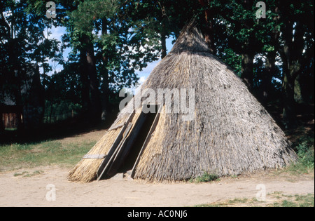 Kluki Museum of theSlovinian Village Stock Photo