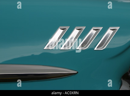 Chrome trim, 1958 Chevrolet Impala Stock Photo