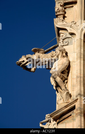 Architectural detail of Duomo, Milan, Italy Stock Photo