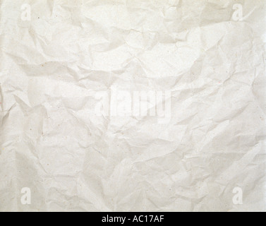 Crumpled packing paper Stock Photo