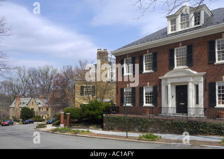 Houses in Kalorama Washington DC USA Stock Photo