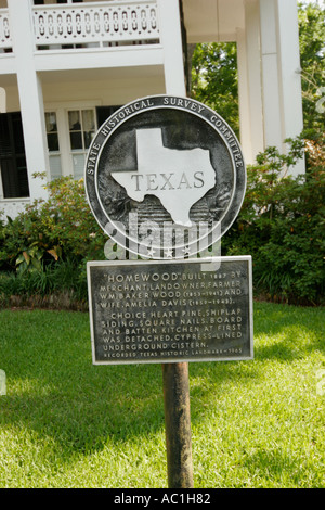 Montgomery Texas USA Homewood house historical residence Stock Photo