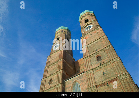 FRAUENKIRCHE  CHURCH OF OUR LADY MUNICH BAVARIA GERMANY Stock Photo