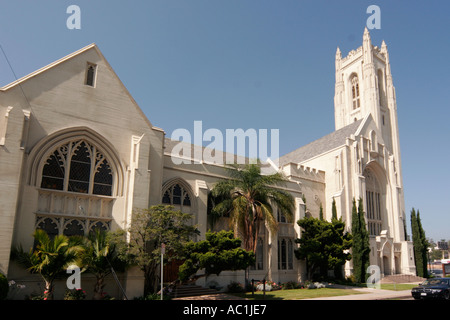 Hollywood California USA United Methodist Church scenes shot here from Sister Act Movie film Stock Photo