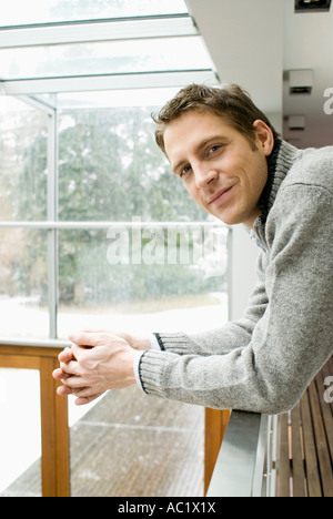 Man looking self-confident Stock Photo
