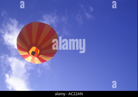 Hot Air Balloon, Looking Up From Underneath Stock Photo