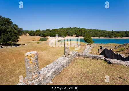 Verige site on Brioni islands, Veliki Brijun, Croatia Stock Photo