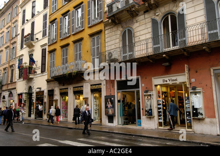 Via Del Corso Rome Italy Stock Photo Alamy