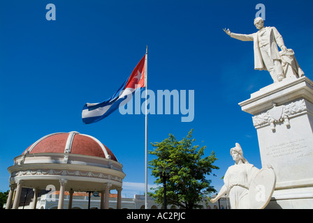 Statues in Parque Jose Marti, Cienfuegos, Cuba. Stock Photo