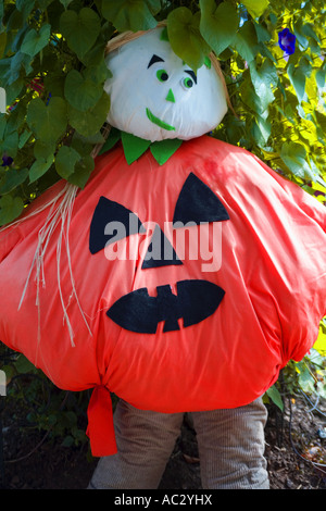 Pumpkin decoration, Clinton, New Jersey Stock Photo