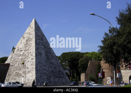 pyramid in Rome, Italy, Rome Stock Photo
