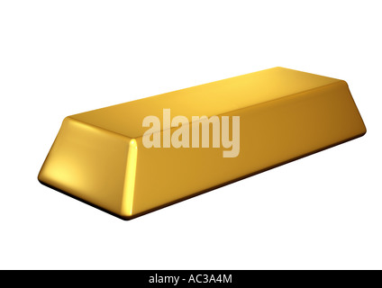 gold bar Goldbarren Stock Photo