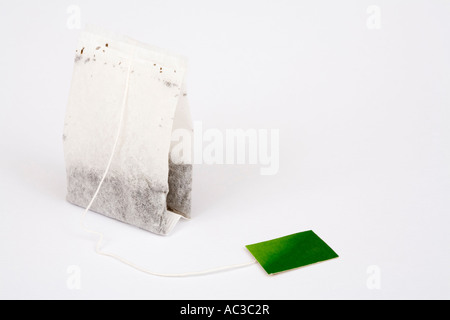 Tea bag isolated on a white background Stock Photo