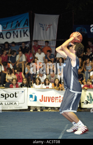 Basketball Player Shooting Stock Photo