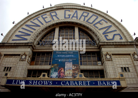 Famous travel destination of The Winter Gardens conference hall in Blackpool Lancashire UK Stock Photo