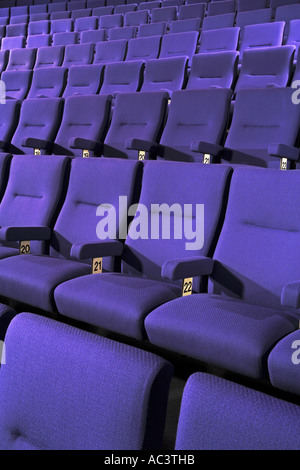 Detail of seating in modern theatre or cinema auditorium Stock Photo