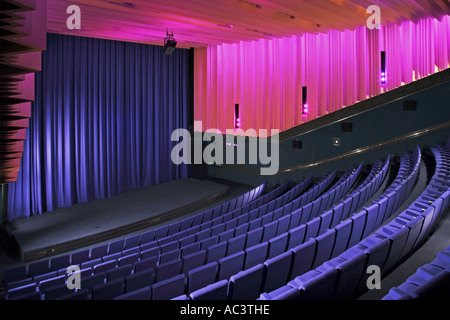 Modern theatre or cinema auditorium towards stage Stock Photo