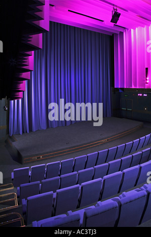 Modern theatre or cinema auditorium towards stage Stock Photo