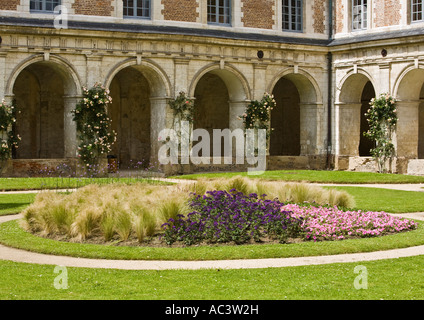 Abbaye et les Jardins de Valloires, valloires 18 century cistercian abbey, gardens in northern france europe eu Stock Photo