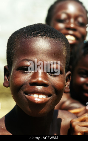 boy in apam, ghana Stock Photo