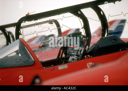 Hawk Aircraft of the RAF Display Team The Red Arrows  Stock Photo