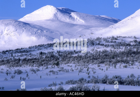 Norweigan mountain landscape. Valdalsfjellet, Hedmark fylke, Norway Stock Photo