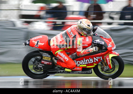 Jorge Lorenzo (ESP) at the 2007 Nickel & Dime British Motorcycle Grand Prix - Donington Park Stock Photo