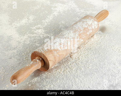SINGLE ROLLING PIN Stock Photo