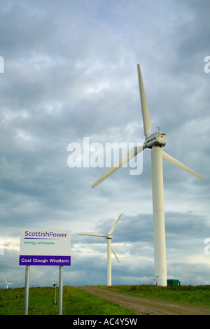 Coal Clough Wind Farm, Burnley, Lancashire, England, UK. Stock Photo