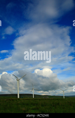 Coal Clough Wind Farm, Burnley, Lancashire, England, UK. Stock Photo