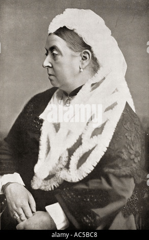 Queen Victoria, 1819 - 1901, seen here in 1850 with newly born Prince ...