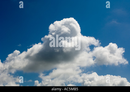 fluffy white clouds Stock Photo