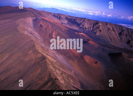 overview, aerial view, crater, Haleakala National Park, Haleakala, Maui