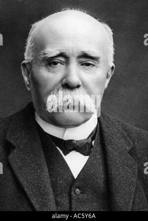 GEORGES CLEMENCEAU French politiciian 1841 1929 who was prime Minister from 1906 09 and again from 1917 1919 Stock Photo