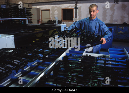 Car assembly plant Germany, part of the production line. 1990s  HOMER SYKES Stock Photo