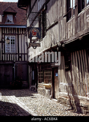 Honfleur, the old town, Normandy, Northern France Stock Photo