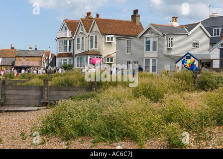 Seaside Edwardian Victorian houses, wood construction and traditional brick Whitstable Kent England traditional  2007 2000s UK HOMER SYKES Stock Photo