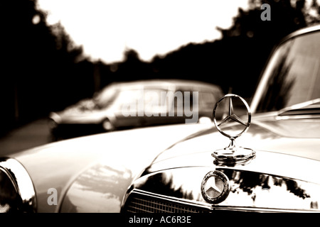 Aged Mercedes Benz Stock Photo