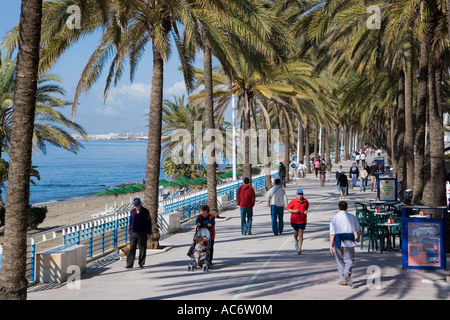 Marbella Costa del Sol Spain Seaside promenade Stock Photo
